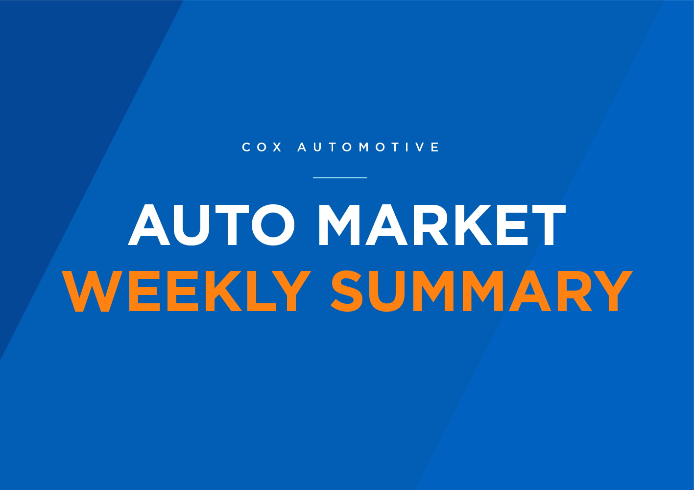 Cox Automotive Auto Market Weekly Summary graphic — financing and rate backdrop for late September 2026