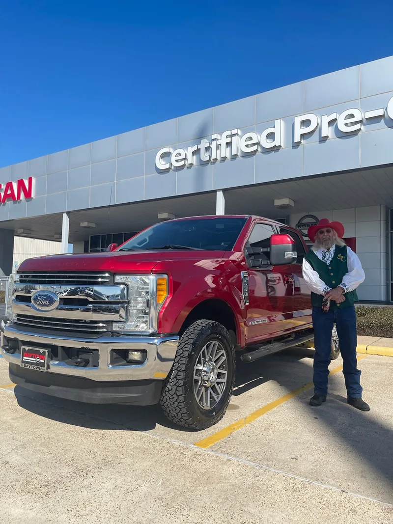 Customer taking delivery of their vehicle