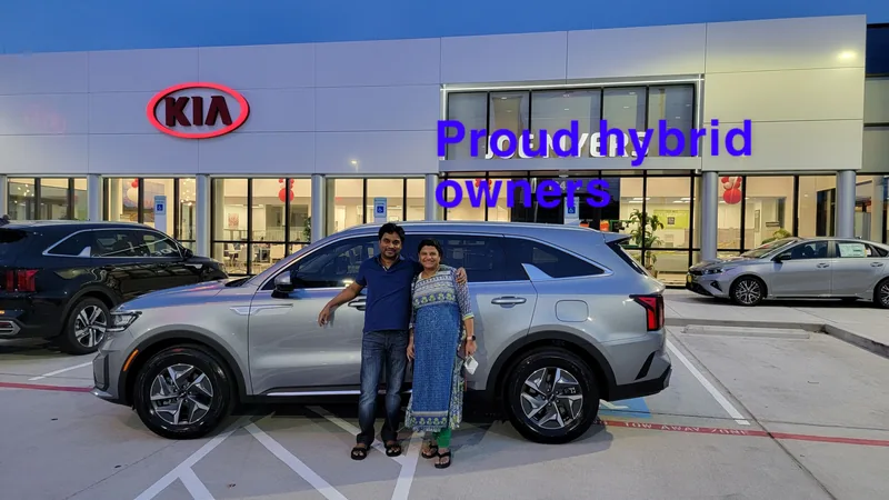 Customer taking delivery of their vehicle