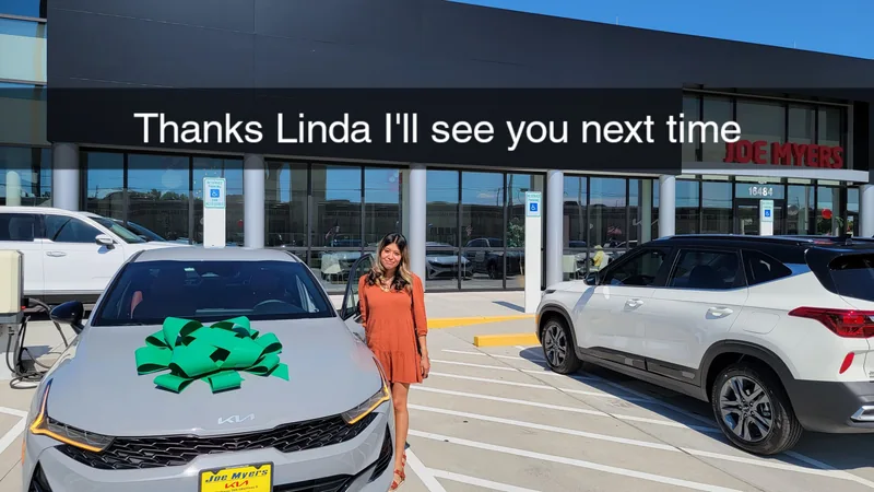 Customer taking delivery of their vehicle