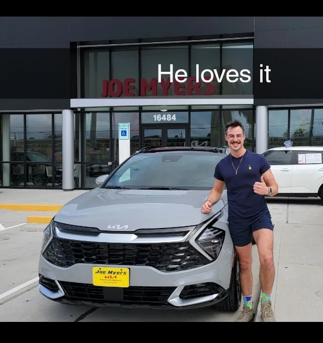 Customer taking delivery of their vehicle