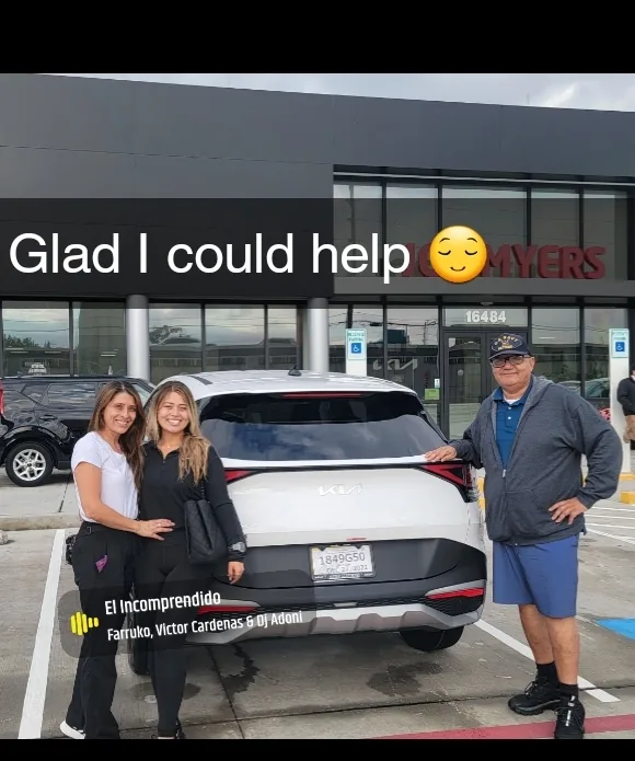 Customer taking delivery of their vehicle