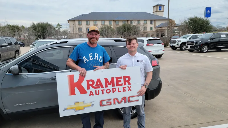 Customer taking delivery of their vehicle