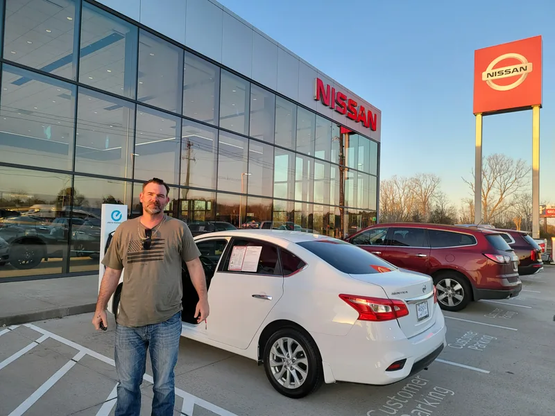Customer taking delivery of their vehicle